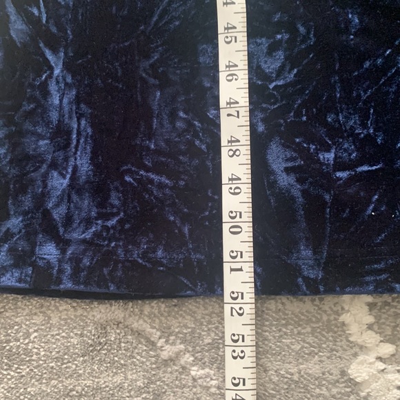 NWT Navy Velvet Maxi Dress size M - Picture 16 of 17